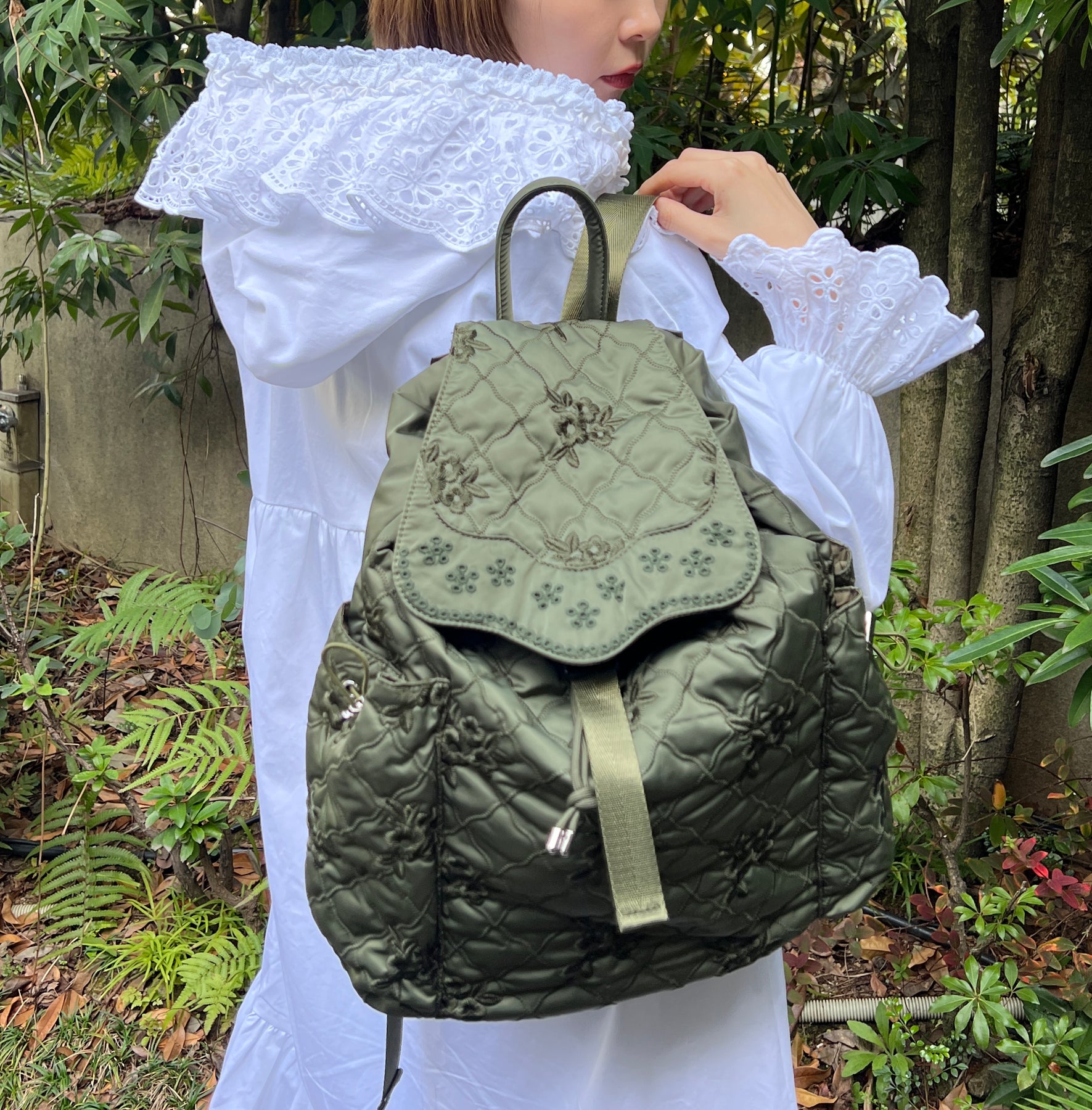 poppy あさぎーにょ POINTE (BACKPACK) WHITE - ショルダーバッグ