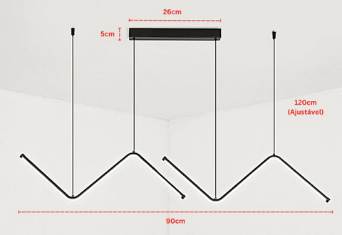 Lustre Pendente Para Sala - Hoffa