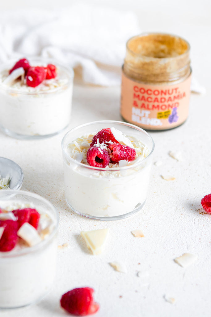 vegan white chocolate mousse