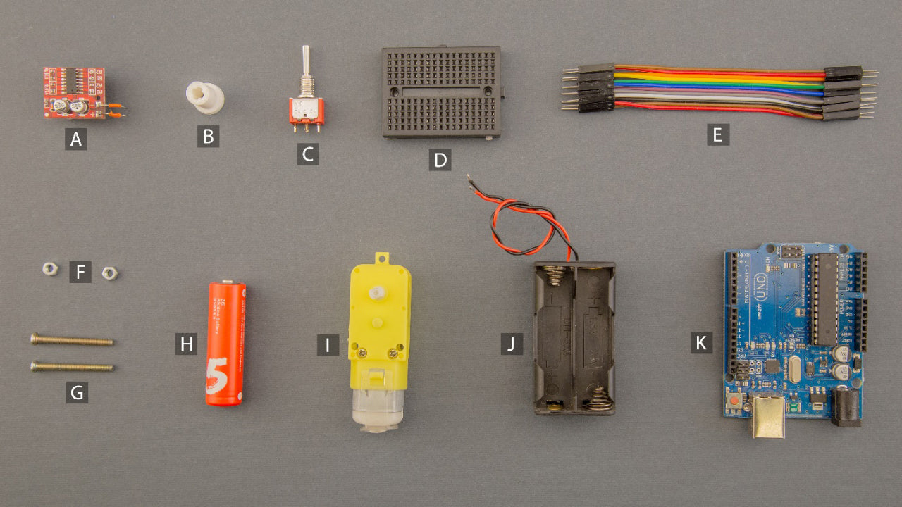 There are several electrical parts involved when build a Hexapod robot.