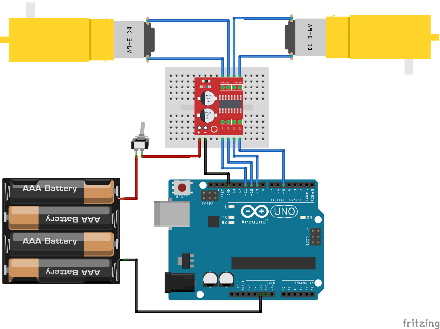 How to use electrical parts to create Hexapod robot with your kids