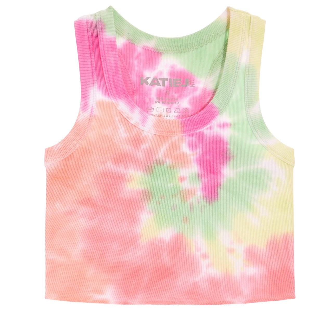 Katie J NYC Tween Livi Ribbed Tank - Tie Dye Sorbet Swirl – I Love ...