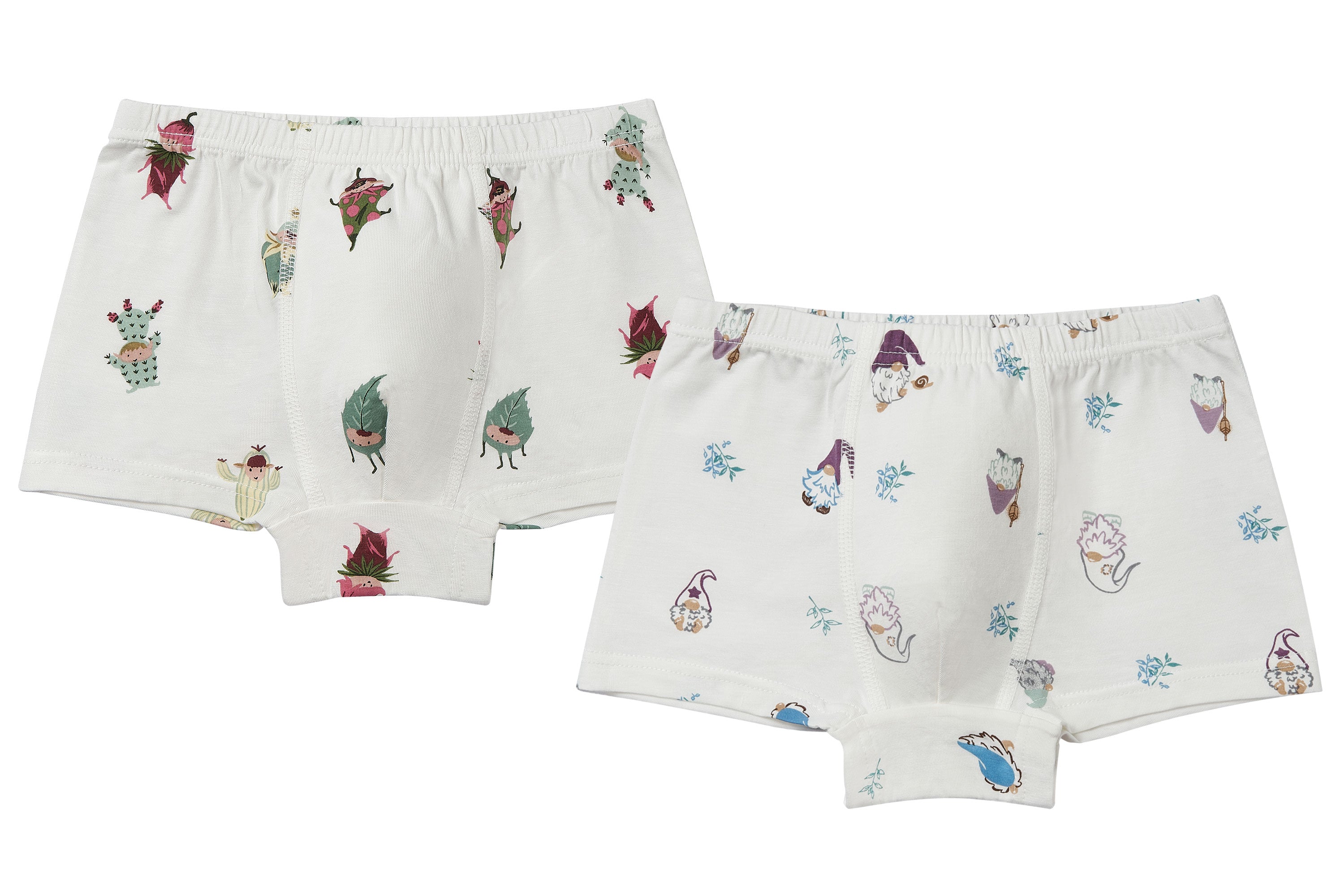 Basics Ribbed Boys Boxer Briefs Underwear (Organic Cotton, 2 Pack) - W –  Nest Designs