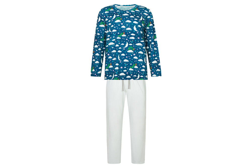 
            
                Load image into Gallery viewer, Women&amp;#39;s Bamboo Cotton Long Sleeve PJ Set - Eric Carle Nighty Night
            
        