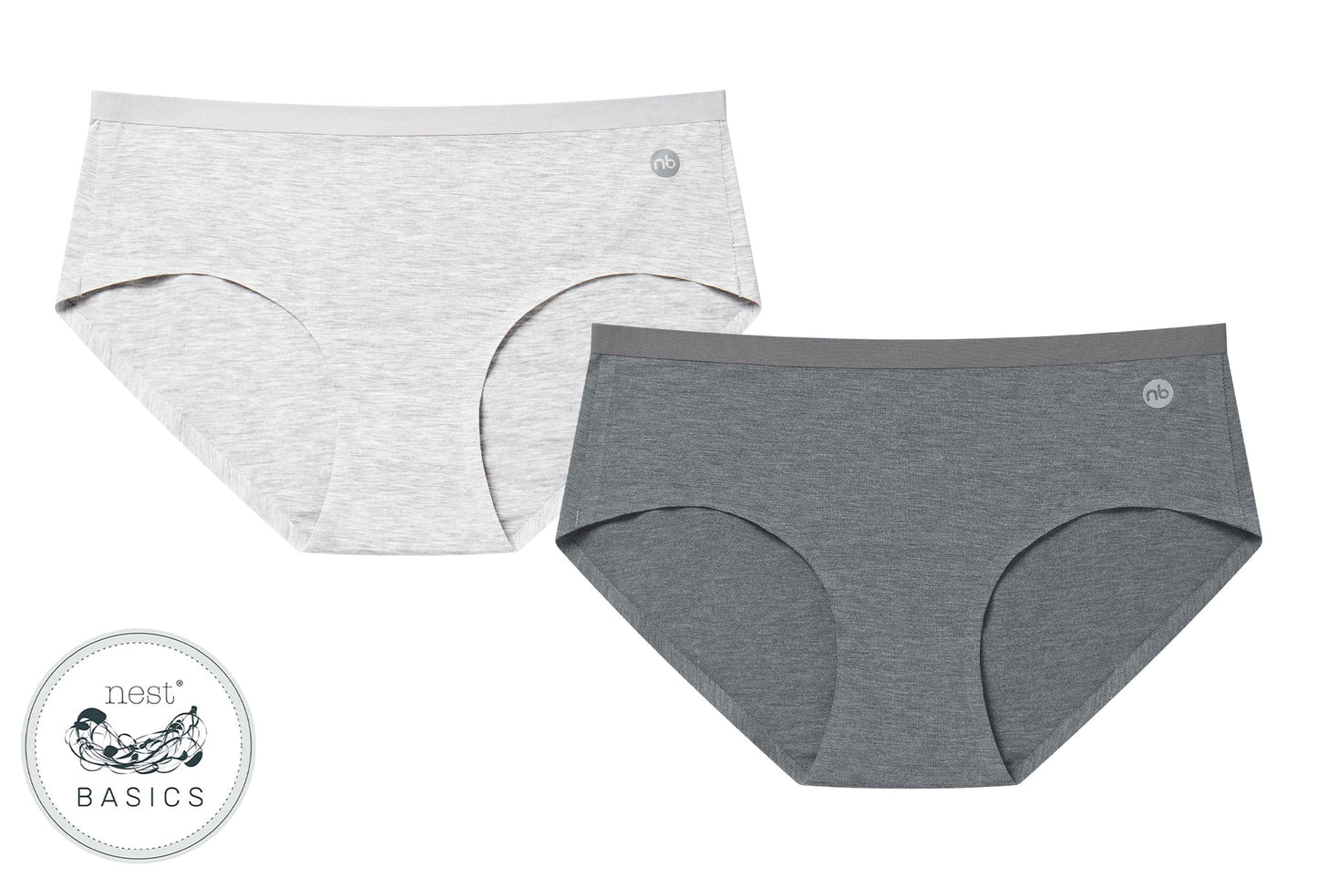 Women's Basics Crossover Bikini Underwear (Bamboo Spandex, 2 Pack) - C –  Nest Designs