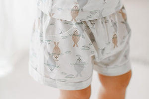 Bamboo Jersey Shorts - Ocean Float - Nest Designs