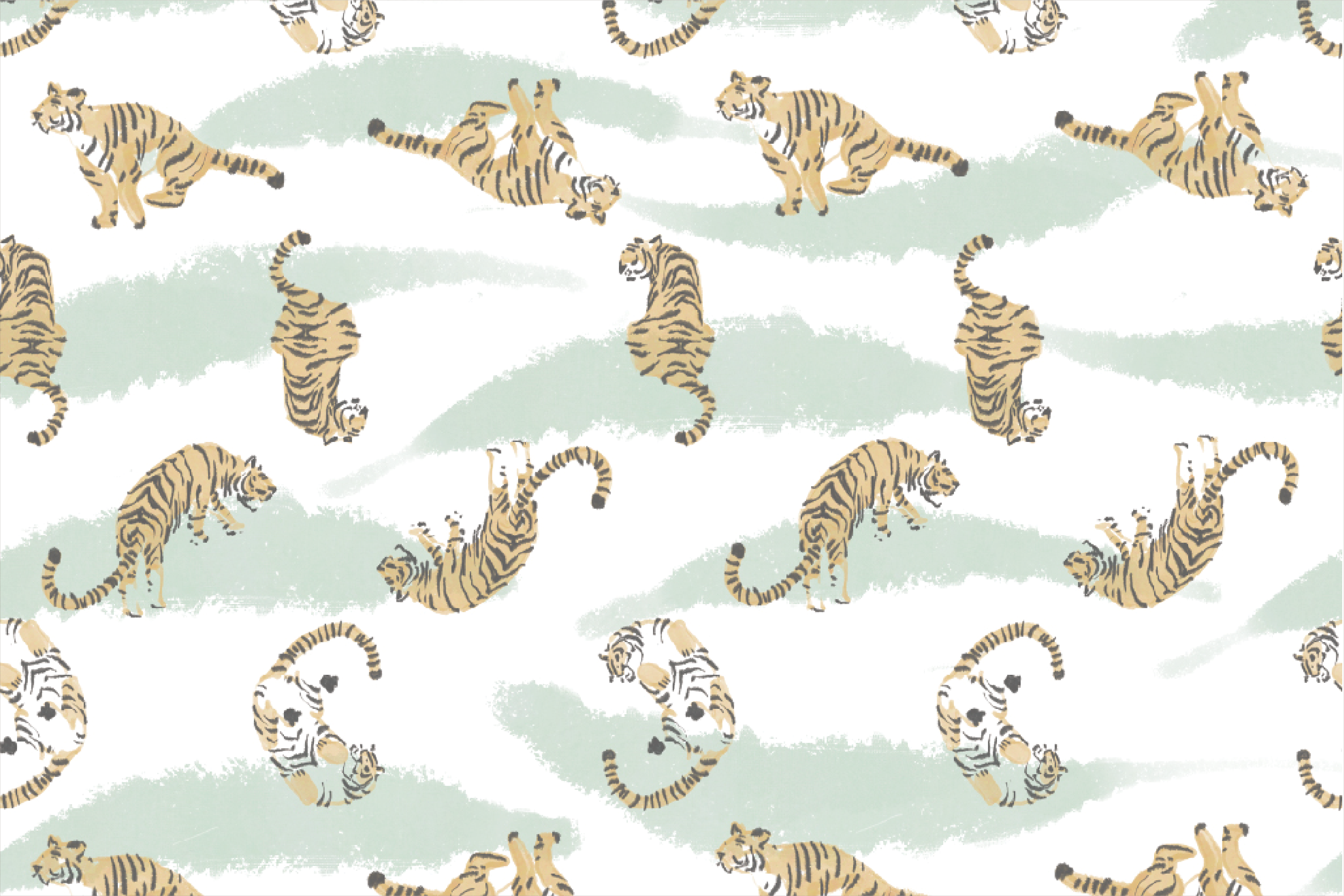 Men's Bamboo Jersey Short Sleeve PJ Set - Jungle Stripes - Nest Designs