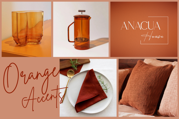 Orange accents at Anacua House