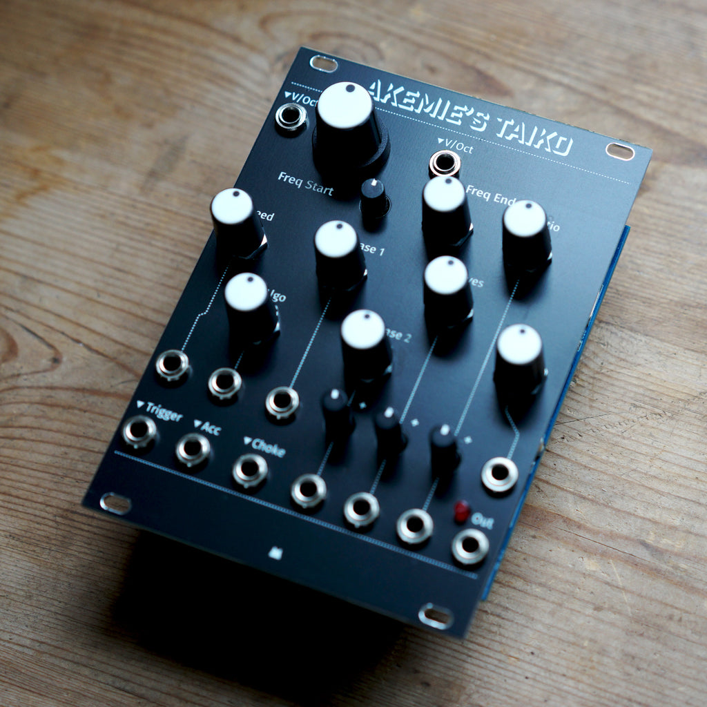 Akemie's Taiko Black panel / モジュラーシンセ Eurorack | www