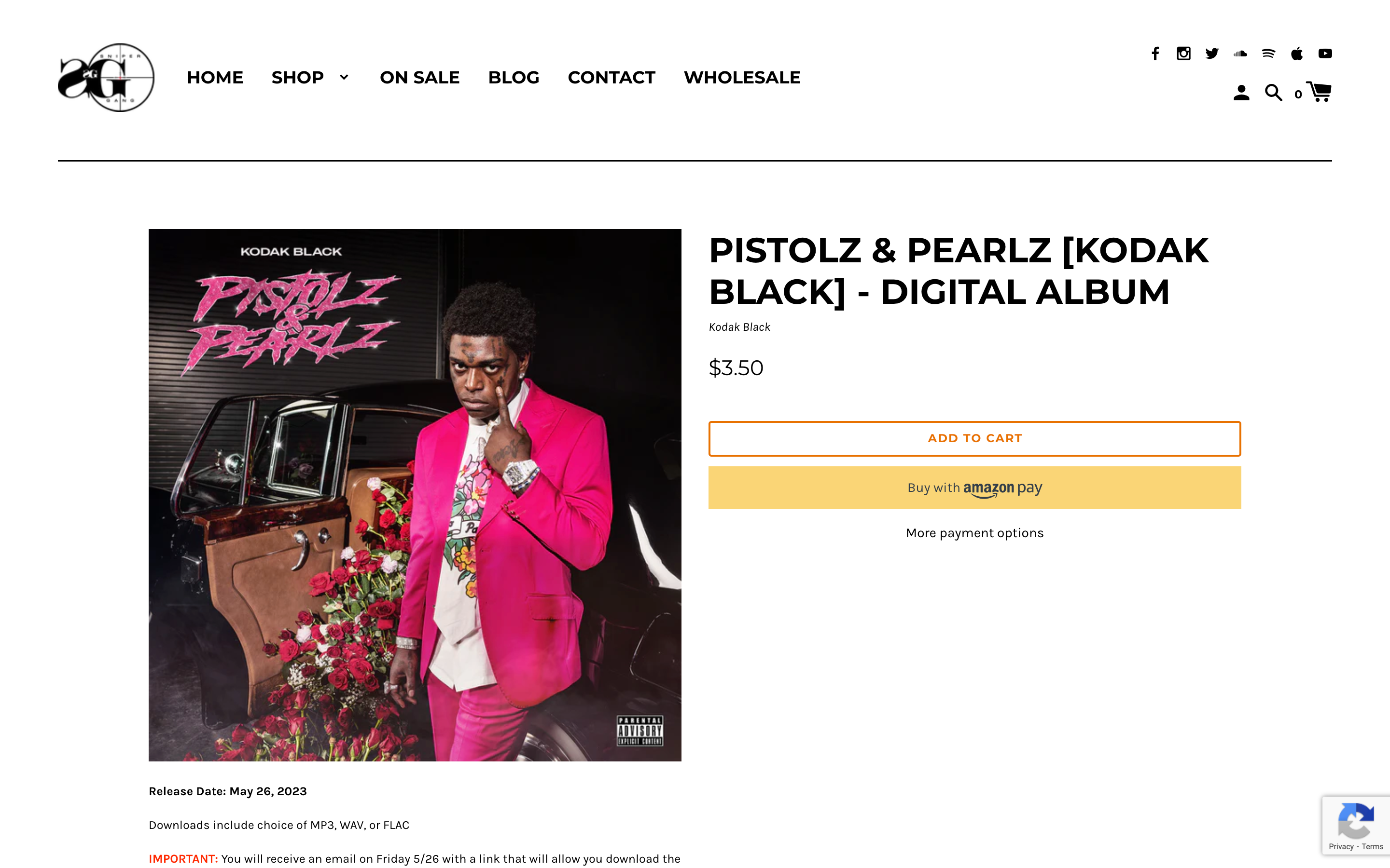 Kodak Black shares fifth studio album 'Pistolz & Pearlz