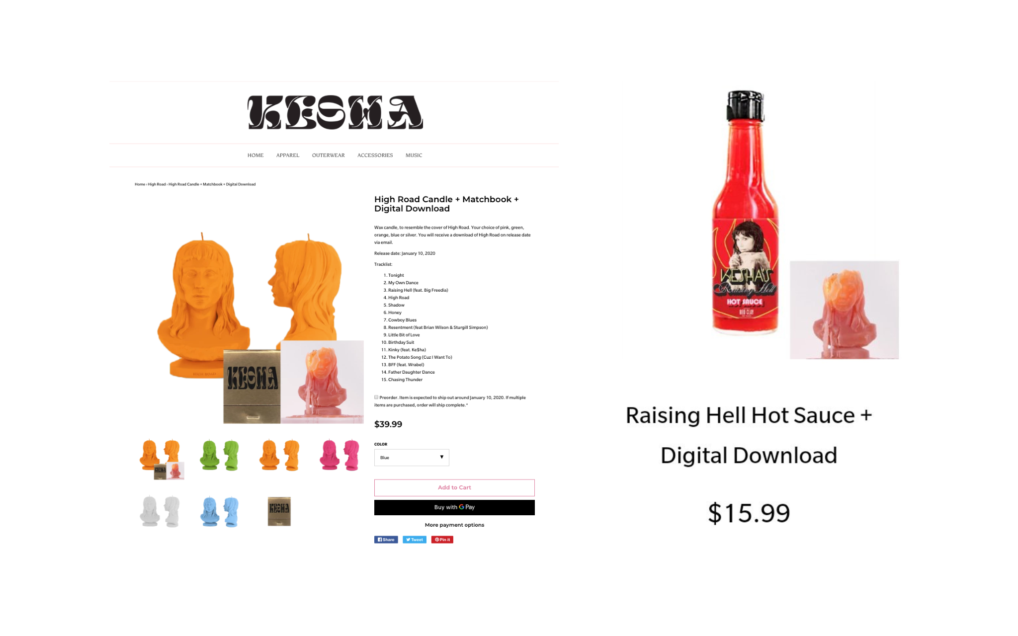 kesha's best artist merch strategy for music sales on shopify