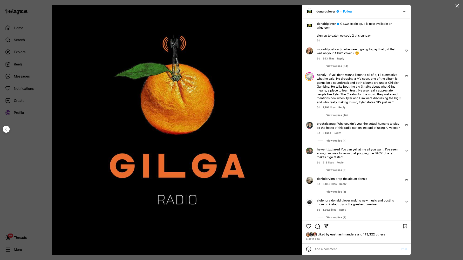 Donald Glover Gilga Radio Shopify