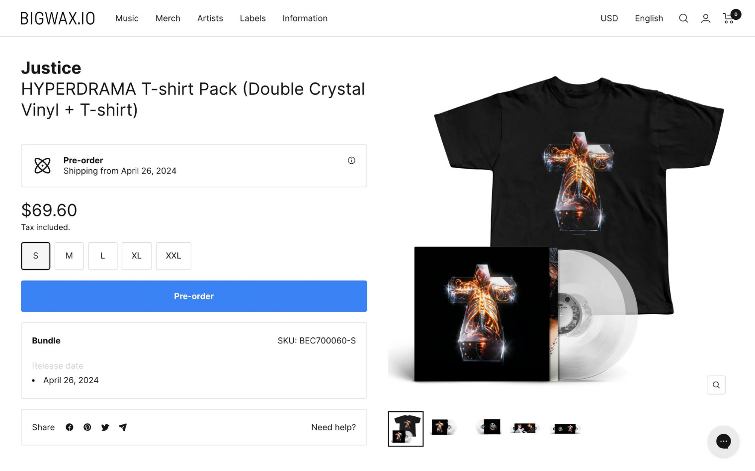 justice fan pack bundling music and merch on shopify reported by single