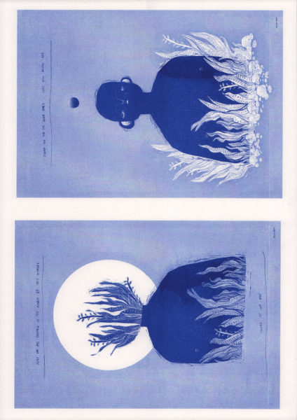 Riso Print by Risotto Studio printed on Cyclus paper using Medium Blue ink