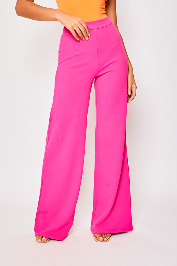 Sutton - Black High Waisted Wide Leg Trousers – Miss G Couture