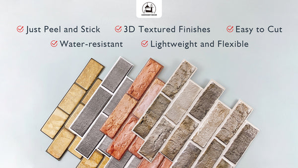 peel and stick brick panels