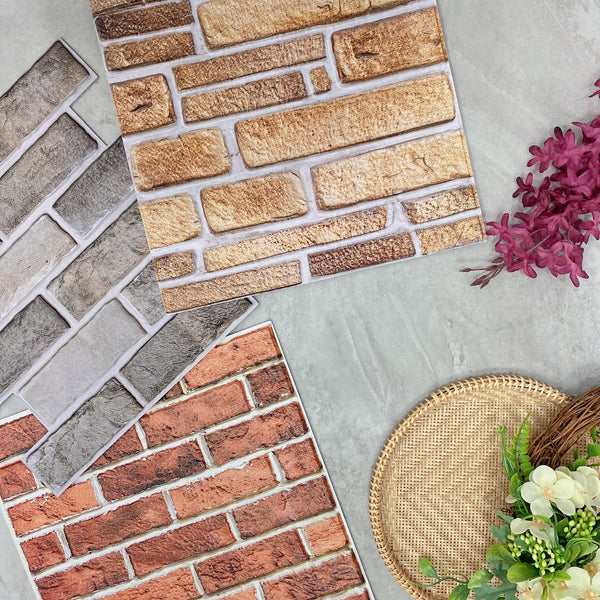 3D Peel and Stick Brick backsplash Azulejos para la decoración de la pared de la cocina