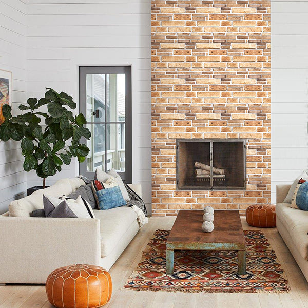 3D Faux Brick Wall Panels For Fireplaces
