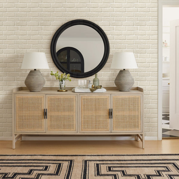 3D White Brick Peel and Stick Wall Tile2