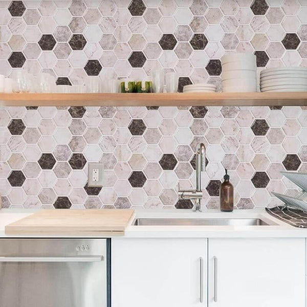 Brown_and_Pink_Hexagon_Marble_Peel_and_Stick_Backsplash_Tile_Main2_1800x1800