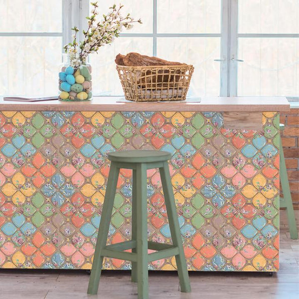 3D PVC Wall Panel Peel and Stick Colorful Petal Design over Tiles for Bathroom Backsplash Wall Decor