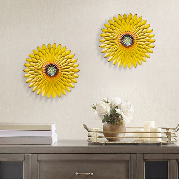 Chrysanthemum_Shape_3D_Metal_Flower_Wall_Decor_yellow