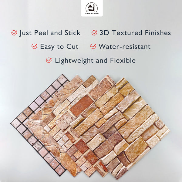 3d peel and stick wall tiles