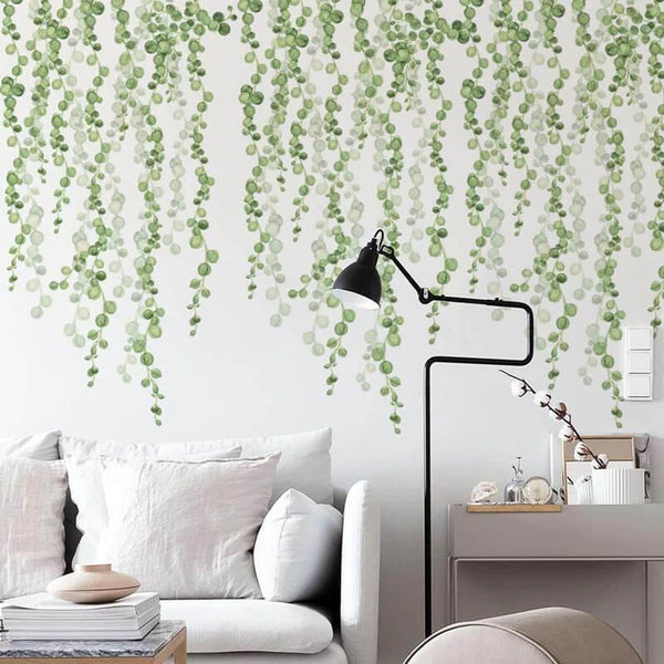 String of Pearls Vine Peel and Stick Wall Decals