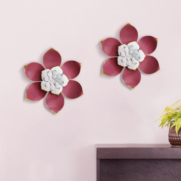 Stunning_3D_Metal_Flower_Wall_Decor_Pink_Scene