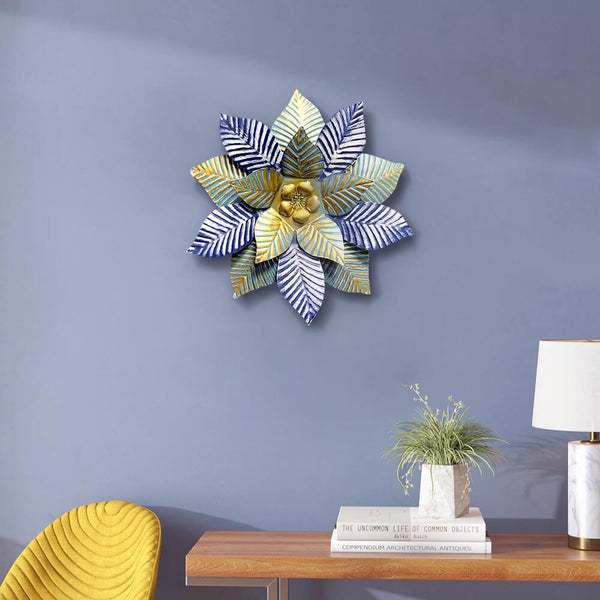 Vintage_Golden_and_Blue_3D_Metal_Flower_Wall_Decor_Scene2