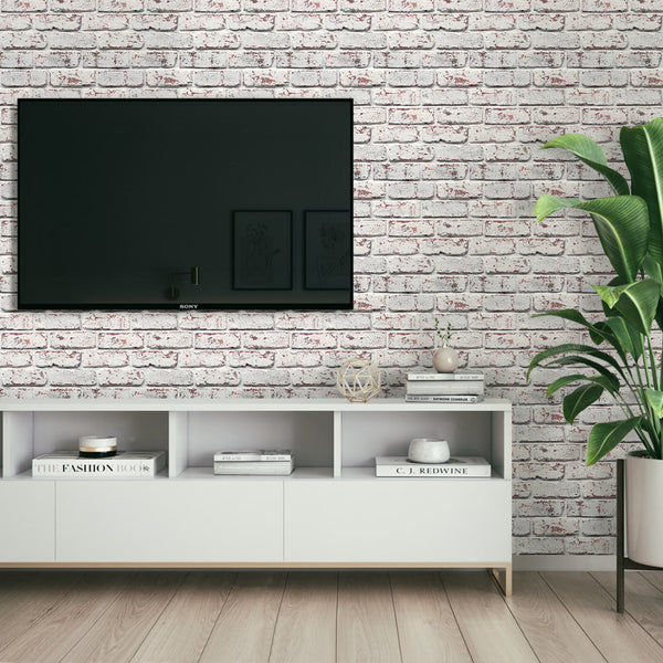faux brick for tv wall decor