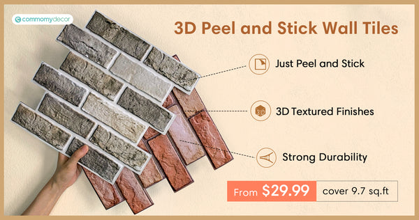 Azulejos de pared 3D Peel and Stick