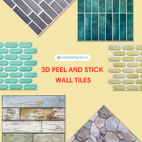 3D Peel and Stick Wall Tiles - DIY Garage Wall Decor