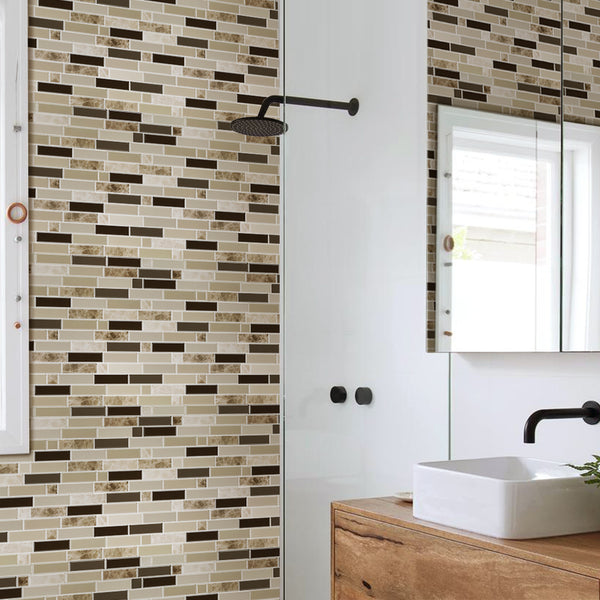 light-brown-thicker-mosaic-peel-and-stick-backsplash-tile