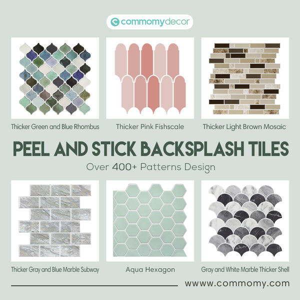 peel and stick backsplash tiles