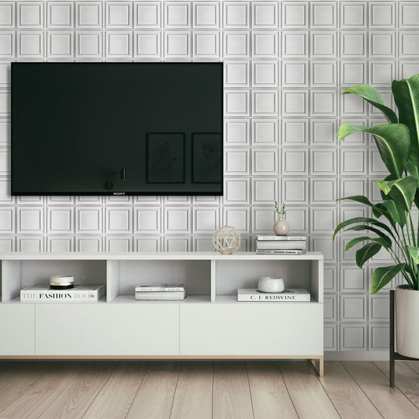 square tile for tv wall decor