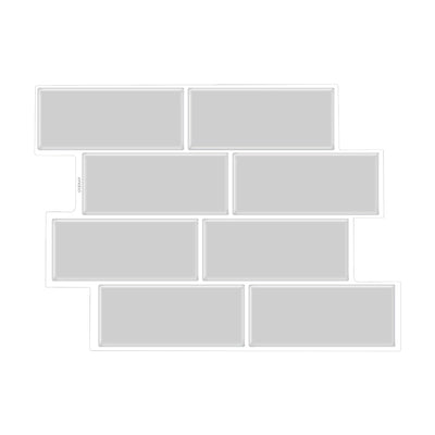 Classic Subway Black Peel and Stick Backsplash Tile – Commomy