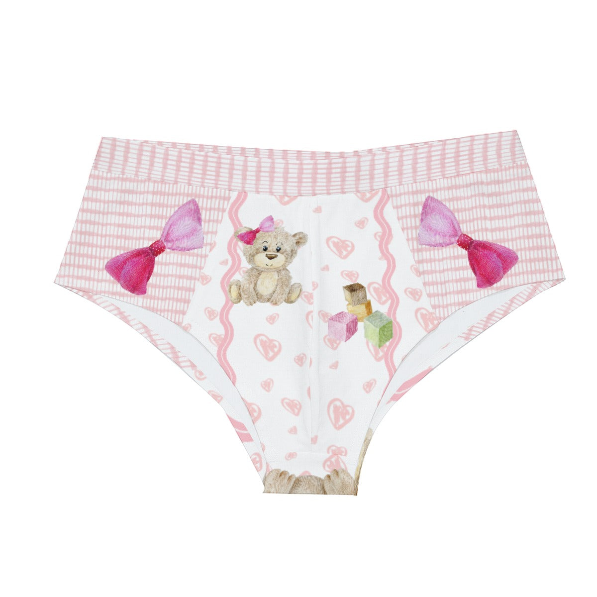 Snuggly Pink Teddy Bears "diaper" Underwear