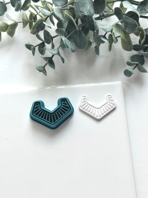 Embossed Vee | Polymer Clay Cutter - Bloom Mercantile