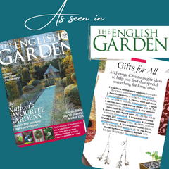 Front page of The English Garden and page 20 featuring my Mistletoe earrings