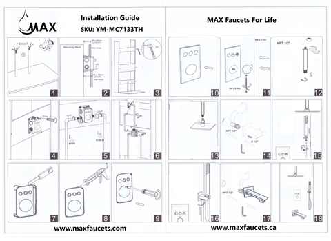 YM-MC7133TH Installation Guide