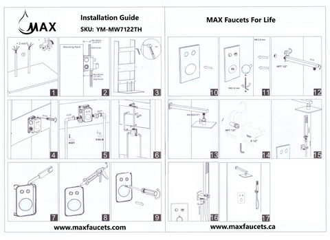 YM-MW7122TH Installation Guide