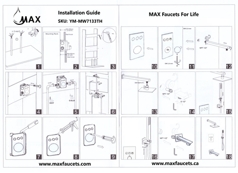 YM-MW7133TH Installation Guide