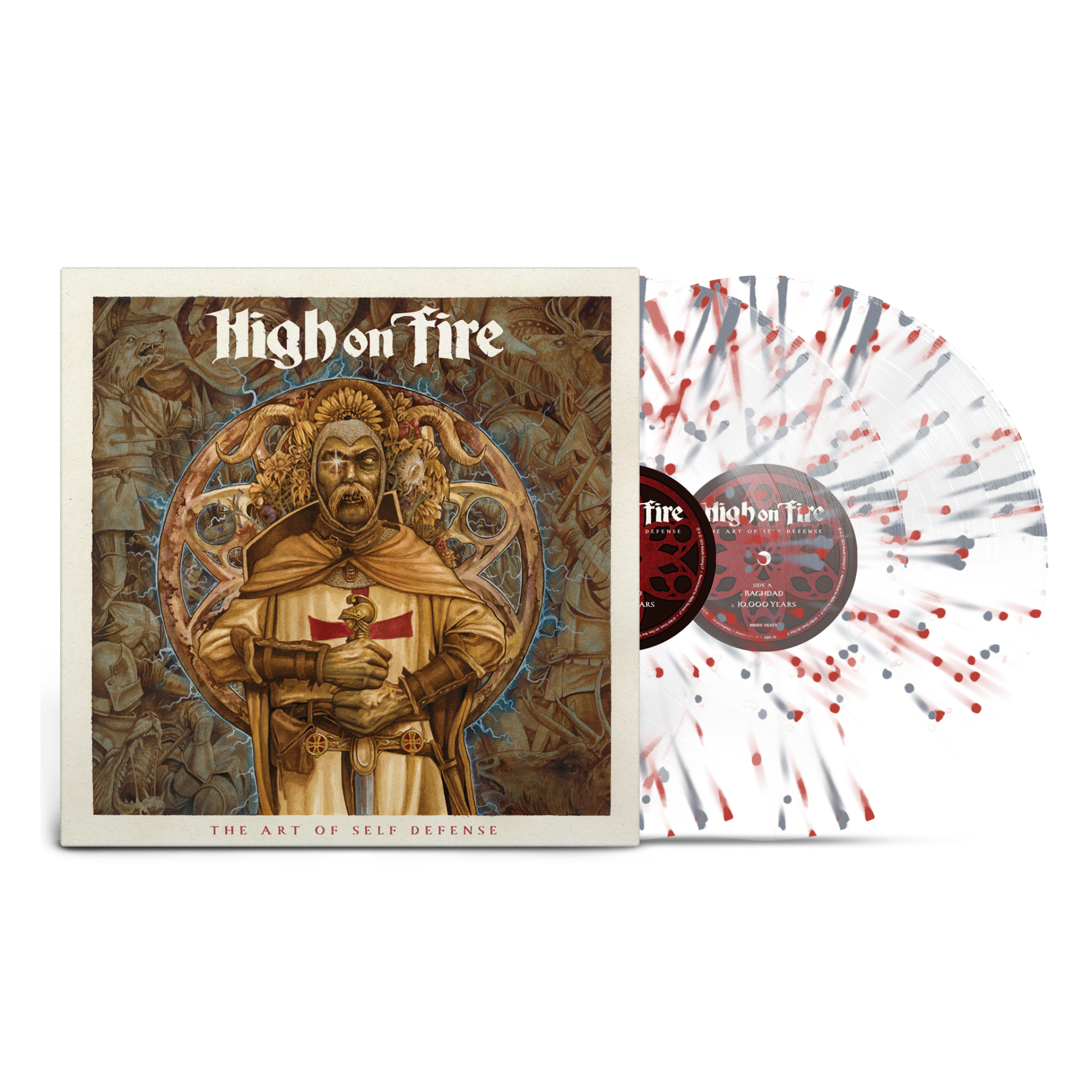 High On Fire - The Art Of Self Defense Splatter Vinyl - MNRK Heavy product image