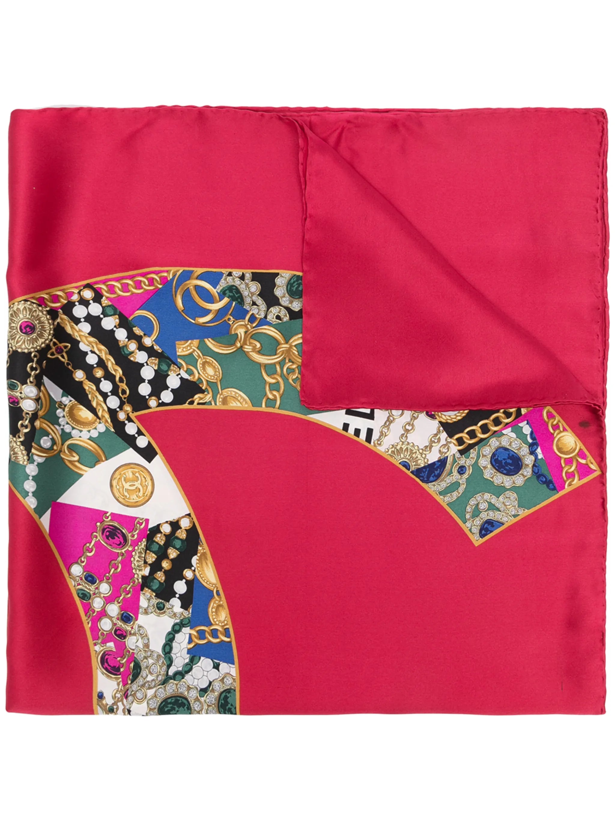 image of CC Jewel Print Scarf