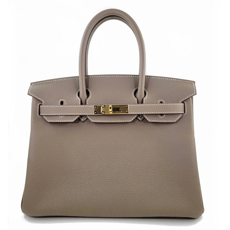 Hermes Etoupe Swift Birkin 25 GHW