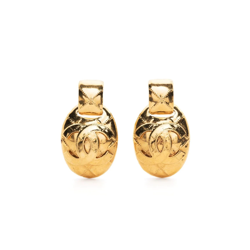 Chanel Four-Leaf Clover Earrings - Gold - CHA37105