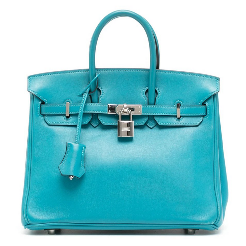 HERMÈS  DEEP BLUE BIRKIN 25CM OF SWIFT LEATHER WITH