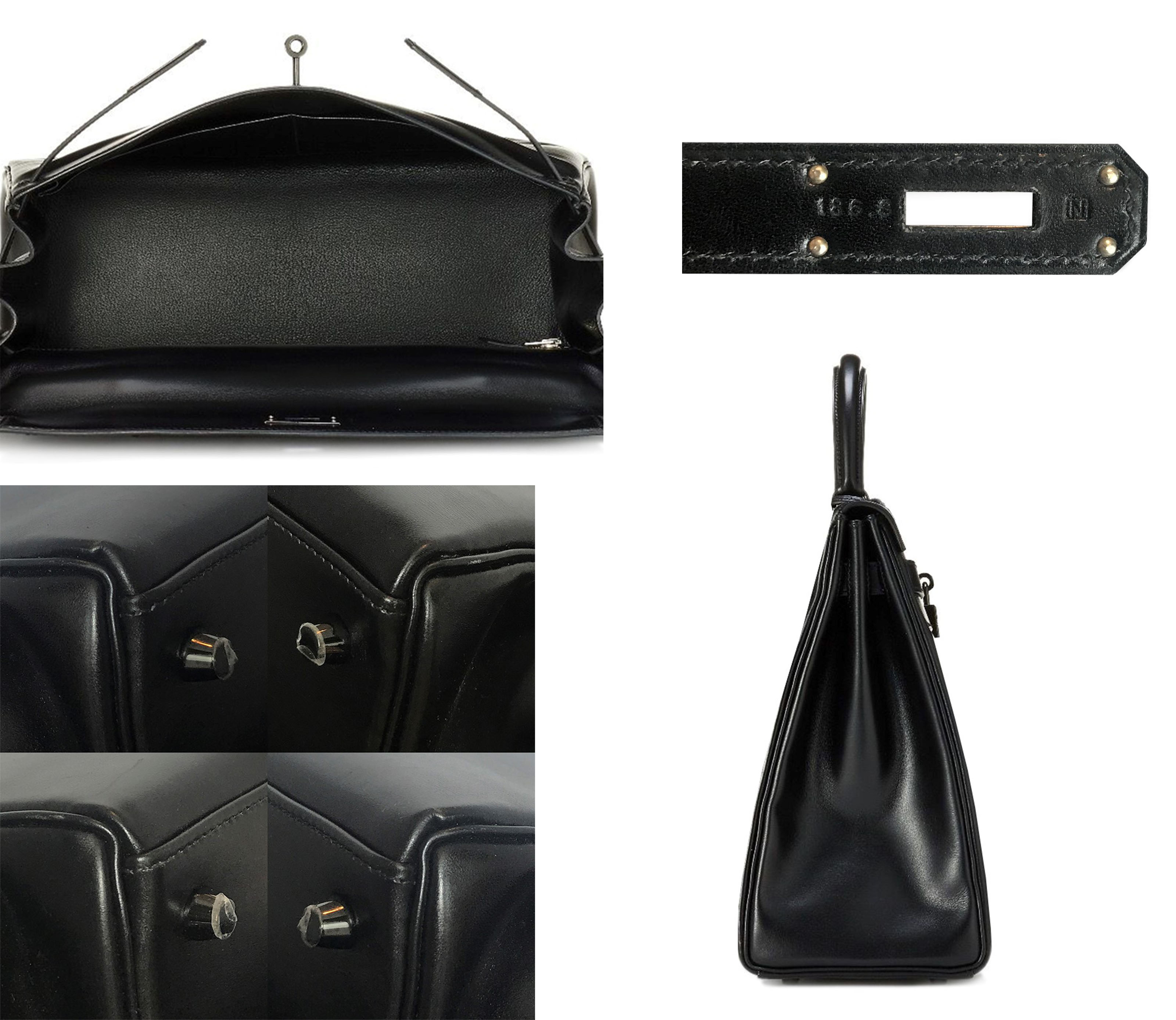 A classic beauty, this rare Hermès SO BLACK Retourne Kelly 35cm of