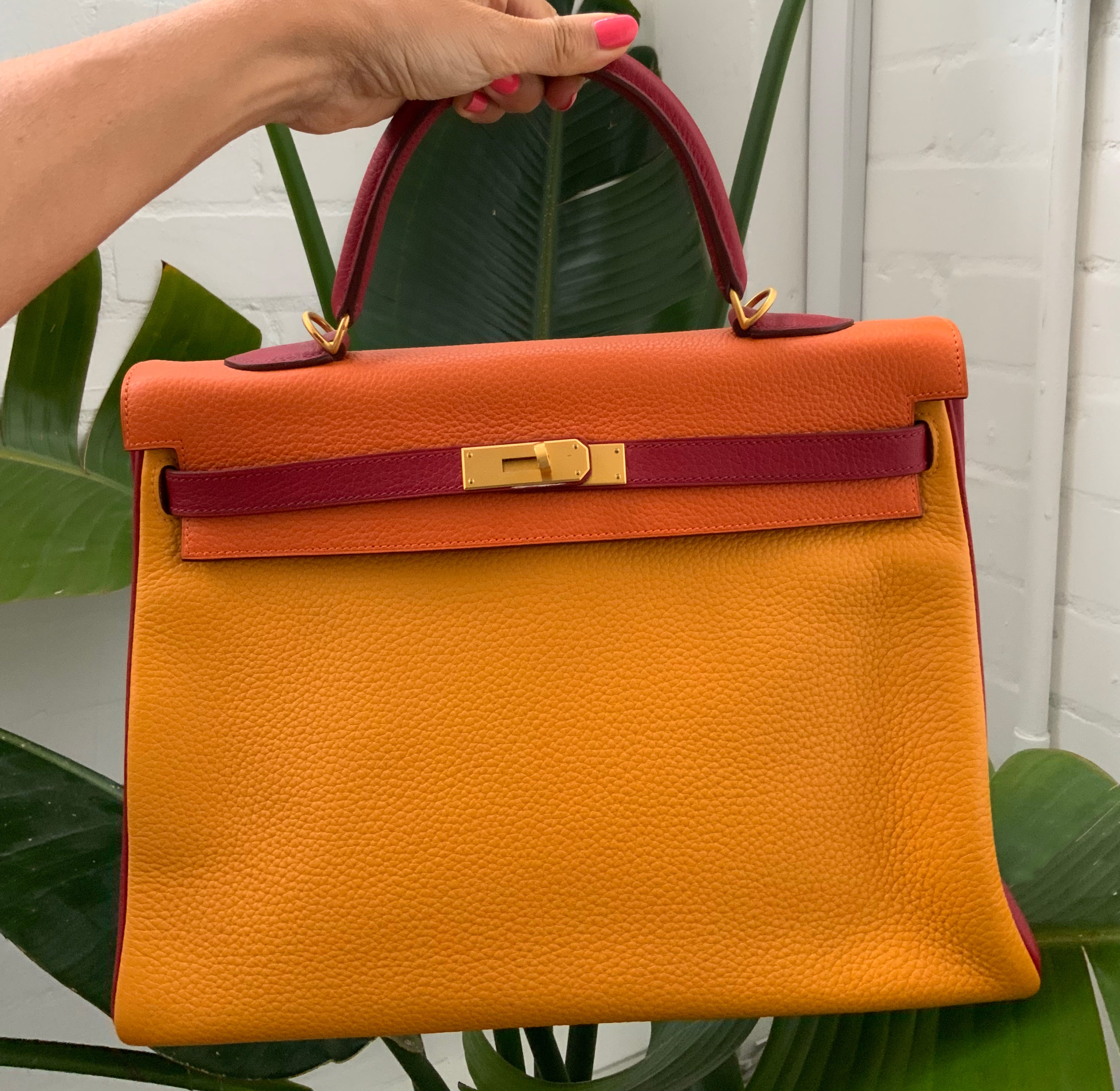 Kelly Cut Orange Poppy - Bags Of Luxury